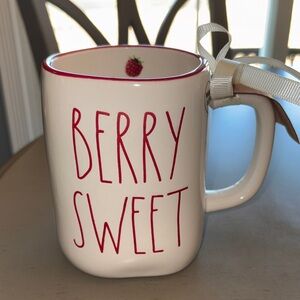 Rae Dunn Berry Sweet White Mug